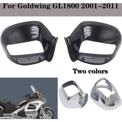 Chrome Motorcycle Rear View Side Mirror Housing Case for Honda GL1800 GOLDWING 2001-2011