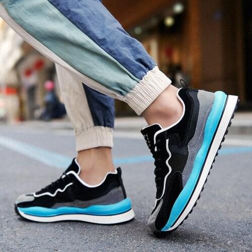 2021 New Fashion Single Net Coconut Sneakers Men Breathable Light Running Casual Shoes Male Lacing Splicing Upper Tide Shoe Man