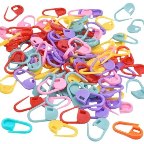 400 Pieces Crochet Locking Stitch Markers, Knitting Stitch Counter Needle Clips, Mixed Color