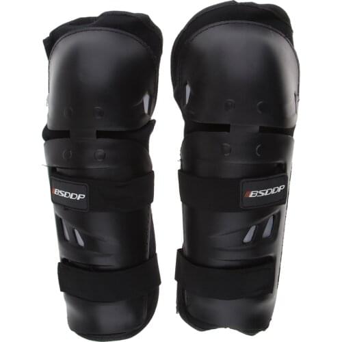4Pieces Adults EVA Motorcycle ATV Motocross Elbow Knee Pads Shin Guards Protector Motorbike Racing- for Adult (Long)