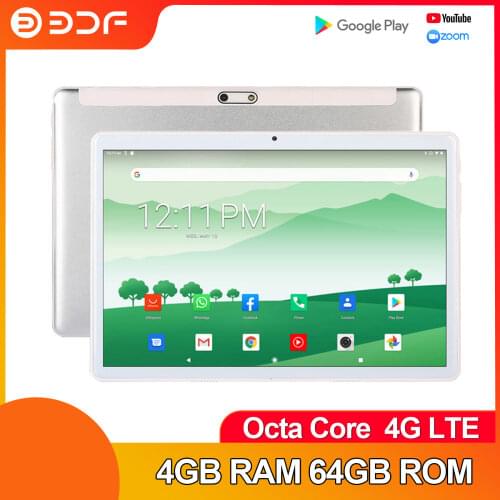 New 10 Inch Tablet Pc 3G 4G LTE Phone Call Octa Core Android 9.0 2GB + 32GB Tablets 2.5D Steel Screen WiFi Bluetooth GPS Google