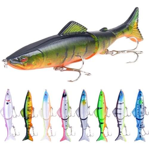Mino Fishing False Bait 13cm / 18g Three-section Bait Hard Bait Freshwater Sea Fishing Tackle Marine Rock Fishing Props Luya ABC
