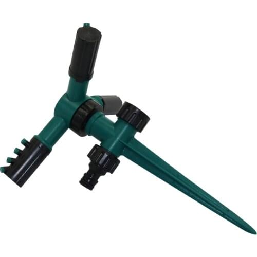 3-arm 360 Angles Rotating Sprinkler with Ground insertion rod Garden Lawn Automatic Watering Systems micro sprinkler 1 Pc