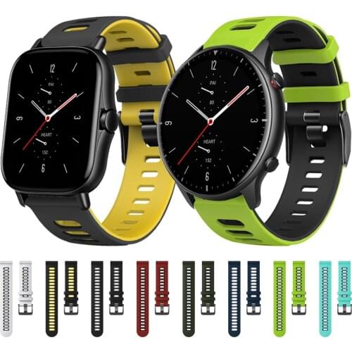 Sports Silicone Band for Huami Amazfit GTR 2 Strap Watchband for Amazfit GTS2 Bip S GTR 42mm 47mm Bracelet ремешок Correa