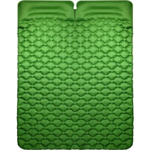 Ultralight Double Sleeping Pad for Camping with 2 Pillows Comfort Sleeping Portable Pad for Tent Backpacking Hiking