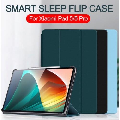 Smart Sleep Case For XiaoMi Mi Pad 5 Pro Case 2021 New Tablet Protective Magnetic Stand Flip Cover for Mipad 5 Pro