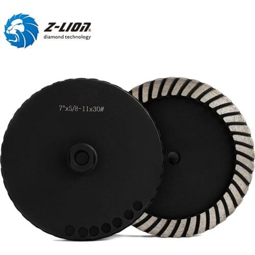 Z-LION Diamond Grinding Cup Double Row Granite Marble Stone Grinding Wheel Abrasive Disc Power Tool 7inch 85.7