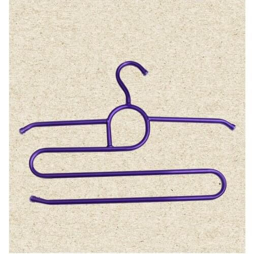 1PC Pants Hangers Holders For Trousers Towels Clothes Apparel Hangers Rack Five-layer Space Saving Organizer OK 0565