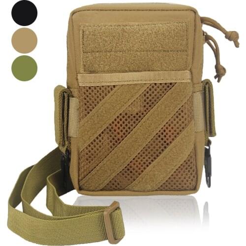 1000D Tactical Molle Pouch Military Shoulder Sling Bag Utility EDC Tool Pack Phone Pouch Outdoor Waist Belt Bag Crossbody Bag