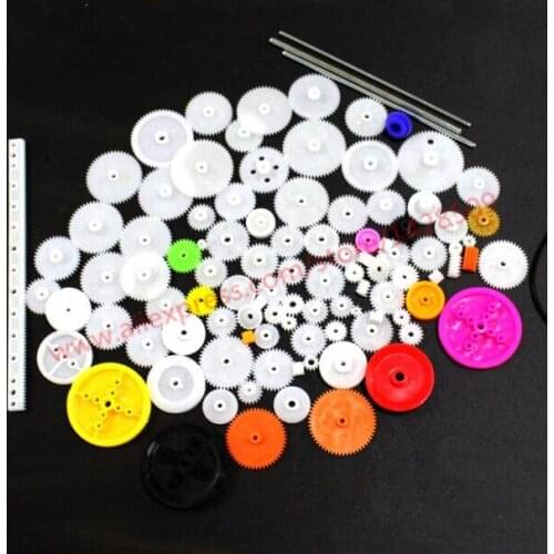 106 Types Not Repeating Plastic Gear 0.5 Modulus Rack Reduction Gear Box DIY Model Accessories
