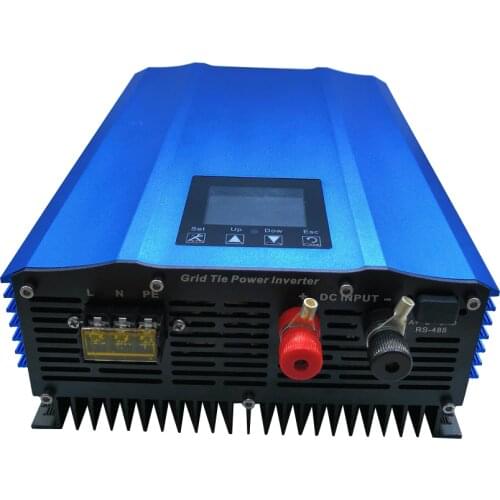 1200W grid tie inverter for solar panels adjustable battery discharge power,colorful LCD display mppt pure sine wave inverter