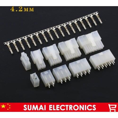 2Pin/3Pin/4Pin/5Pin/6Pin/8Pin... 4.2mm 5557&5569 electrical connector plug with Pin sets