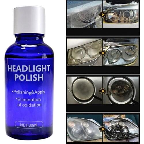 30ml Car Headlight Refurbished Repair Liquid Coating Agent Renovator Automotive Headlights Refurbished Polishing Restorer