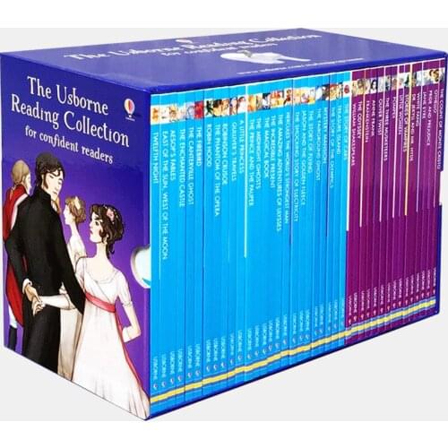 40 books/set The Usborne Reading Collection for confident readers: My fourth reading library learning English story book