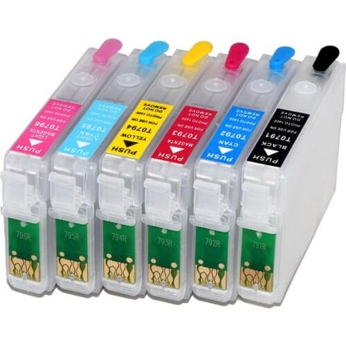 79 79XL Refill Ink Cartridge for Epson Stylus Photo PX830FWD PX820FWD PX810FW PX800FW PX730WD PX720WD PX700W PX650 with ARC