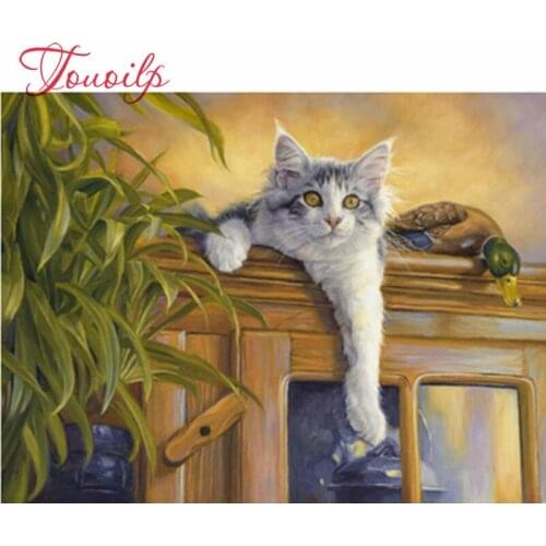 Diamant peinture animaux plein carré strass mosaïque diamant broderie chat point de croix Kit décoration de la maison