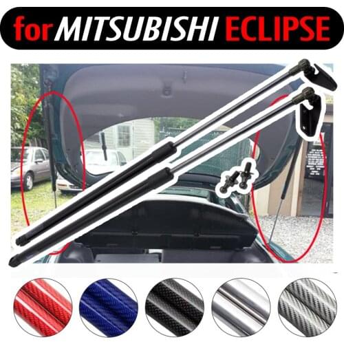 For Mitsubishi Eclipse 1995-1999 WITH SPOILER carbon fiber Lift Supports Shock Gas Struts Spring Tailgate Rear Trunk Boot Damper
