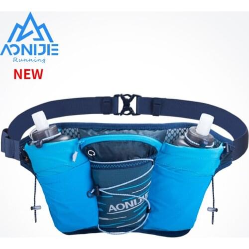 AONIJIE W8104 Outdoor Sports Lightweight Waist Bag Belt Hydration Fanny Pack Double Water Tanks For Running Jogging Fitness