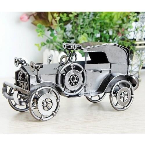 Free Shipping classic cars model Vintage Iron metal craft handmade retro car model home/Pub decoration business gift