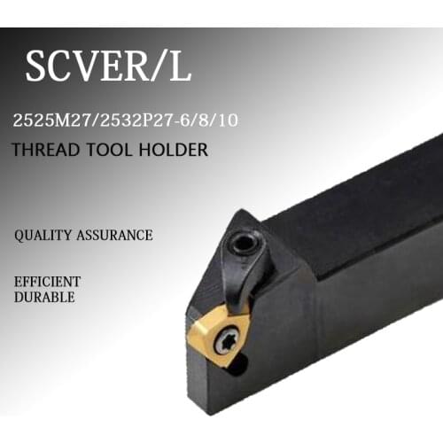SCVER2525M27-6 8 10 SCVER2532P27-6 SCVEL2532P27-8 SCVER SCVEL CNC External Thread Turning Tool Holder Lathe Cutting HIgh Quality