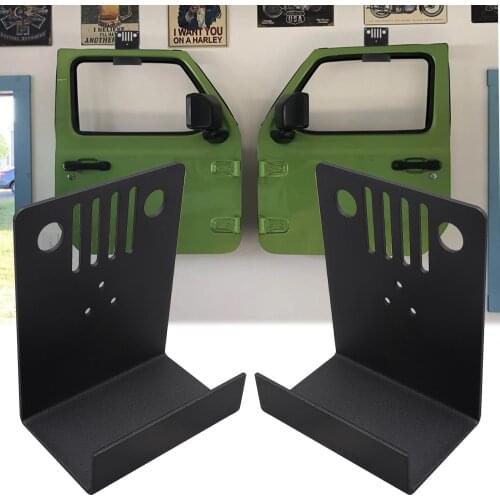 For Jeep Door Storage Hanger Holder Wall-Mounted Brackets for Jeep Wrangler JK JKU JL JLU CJ YJ TJ LJ JT 1956-2020