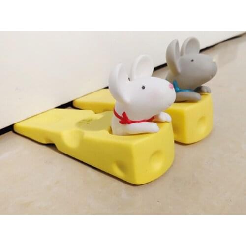 Door Stopper Baby Children Safety Protector PVC Cute Cartoon Door Stops Windproof Anti-Pinching Fingers Home Office Protection