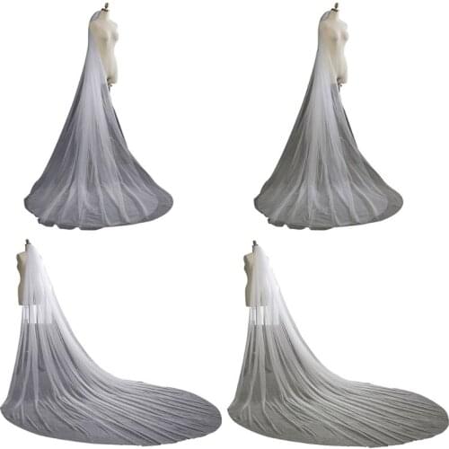 Elegant wedding veils bride 1 And 2 layers Bridal Wedding veil Accessories W0YA