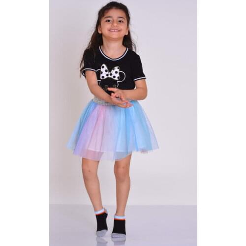 Idilfashion with Cat Pattern Female Child Booties Socks (3'LÜ PACKAGE)