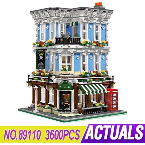 JIESTAR 89110 Street View Series Queens Bar Variety Assembling Modular Building Blocks Bricks Childrens Educational Toys Gift