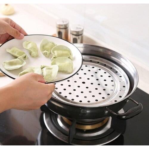 Multifunction Durable Steamer Rack Steel Kitchen Steamer Stand Tray Cookware Pot Steaming 18-26cm Shelf Accessori V7B3