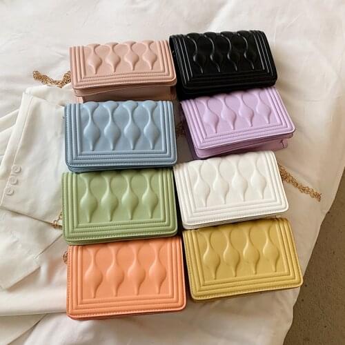 Fashion Crossbody Bags For Women 2021 Small Womens Shoulder Bag Flap Womens Bag Simple Candy Color Messenger Bag For Girls Hot