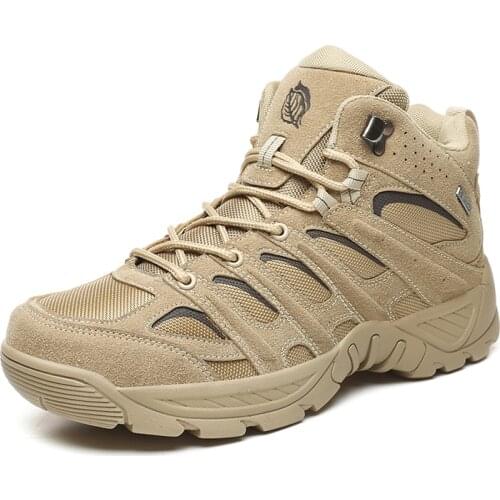 Mens Military Boot Combat Mens Ankle Boot Tactical Big Size 40-47 Army Boot Male Shoes Work Safety Shoes Motocycle Boots