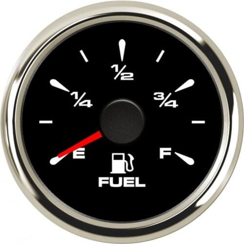 Pack of 1 52mm Pointer Fuel Level Gauges E-F Fuel Level Meters 0-190ohm 240-33ohm Waterproof Fuel Gauges for Auto Boat Truck Rv