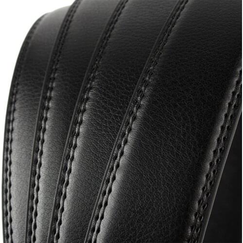 New Style Male Automatic Buckle Belt Without Buckle Belt Brand Mens High Quality Mens Authentic Belt Jeans Leather 3.5cm