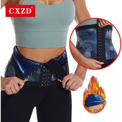 CXZD New Waist Trimmer Sport Sweat Band Weight Loss Abdominal Trainer Modeling Body Shaper Tummy Control Slimming Sport Belt
