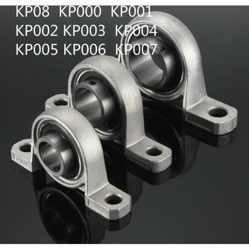 Bearing Mount Pillow Block Support KP003 KP08 KP000 KP001 KP002 KP004 KP005 KP006 KP007 Block Zinc Alloy Diameter Bore Ball