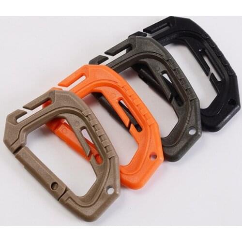 EDC Tool Outdoor Hook Fast Hanging Big D Buckle Carabiner Plug D-type Buckle Molly Buckle Backpack Buckle Key Hook 1 PCS