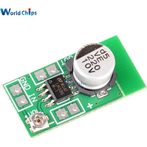 DC 3~12V 5V Adjustable Mini LM386 Audio Power Amplifier Board Micro Amp Module Max 750mW High Efficiency New Arrival
