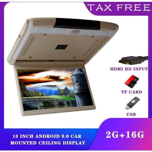 Dashboard Replacement Entertainment System 8K video 2+16G 8-core 13inch Roof Mount Monitor Car Display For Bmw E60 F33 F30 X3 X5