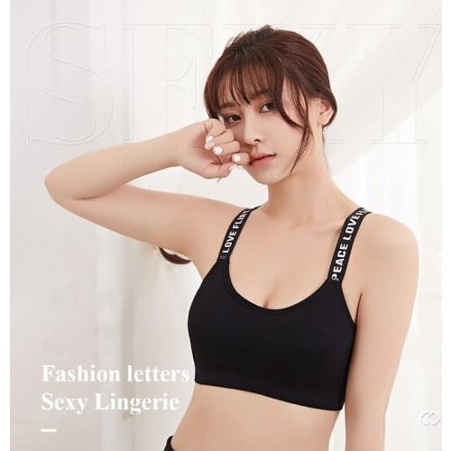 Sports Vest Women Gym Bra Running Fitness Workout Underwear Breathable Free Size A-D Girl Bra Soft Women Underwear Vest