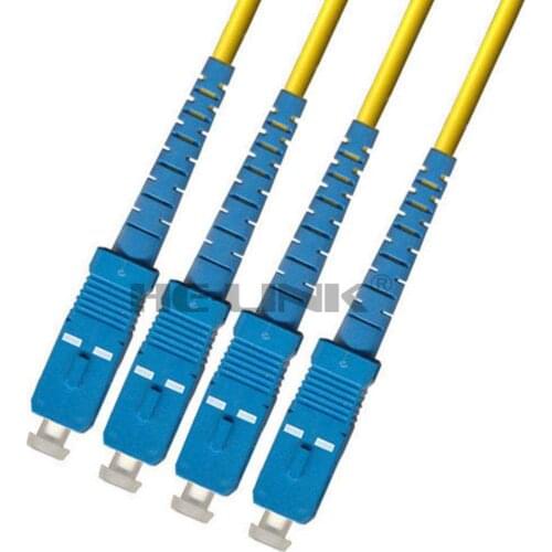 LODFIBER 250M SC-SC Outdoor Armored Singlemode 4 Strands Fiber Optic Cable Patch Cord 9/125