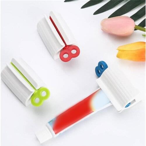 Toothpaste Dispenser Tube Squeezer Dust-proof Toothbrush Holder Wall Mount Storage Rack Bathroom Accessories Set Squeezers