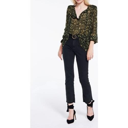 Блузки с принтом XIZOU China At AliExpress