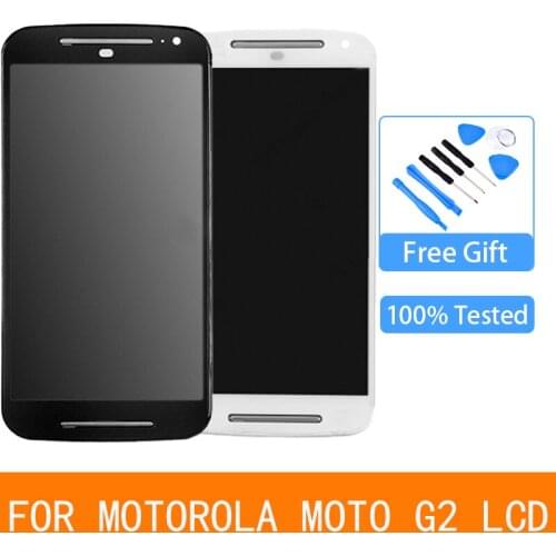 5.0inch For MotoRola Moto G2 LCD With Touch Screen Digitizer Assembly XT1069 Display XT1063 XT1064 XT1068 With Frame