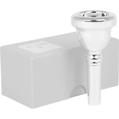 1/2 Brass + Lacquered Silver Bach Al Mouthpiece Fine Tenor Trombone Mouthpiece