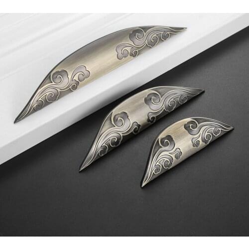 1pc Handle Zinc Alloy 32/64/96mm Cabinet Cupboard Drawer Wardrobe Door Pull Knob Furniture Handles Home Decoration