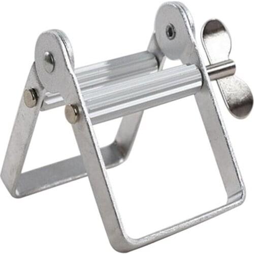 1pcs Tube Squeezer Lazy Toothpaste Dispenser Metal Squeezing Tools Hair Color Dye Cosmetic Paint Squeezer Tube Wringer Dutiful