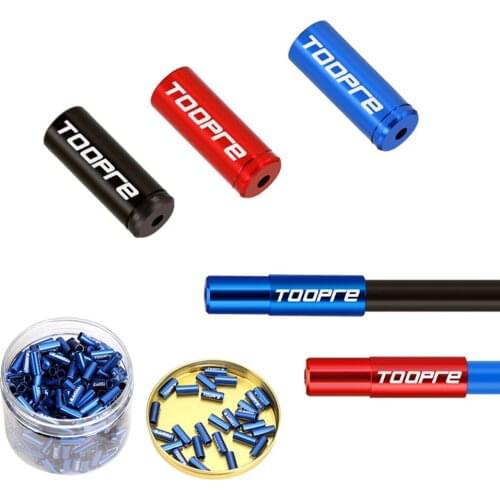 10pcs/Bag MTB Road Bike Brake Cable End Caps Aluminum Alloy Inner Wire Tips Housing Ferrules Crimps Dust Cover Wire Tip