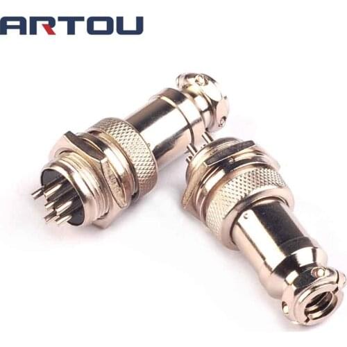 3PCS Big Air Plug GX16-6P Quad interface Diameter 16mm GX16-6P Core Cable Connector