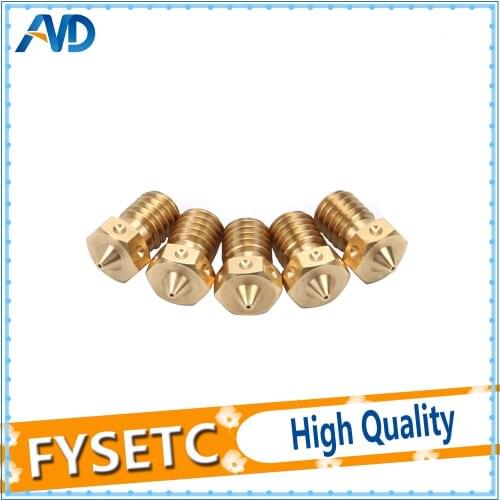 50pcs Super Quality 3D Printer Nozzle V6 Nozzles For 3D Printers Hotend 3D Nozzle E3D Nozzles Titan J-head Extruder 1.75mm Fila